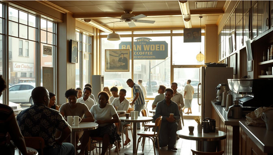 A bustling black-owned coffee shop