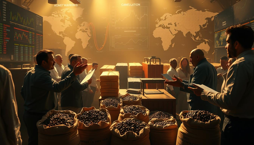 Coffee trades discussing the effects of tariffs on their business